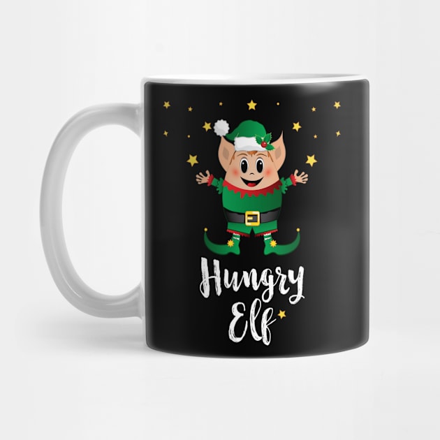 Hungry Elf Christmas Elves Xmas Matching Family Group by ZNOVANNA